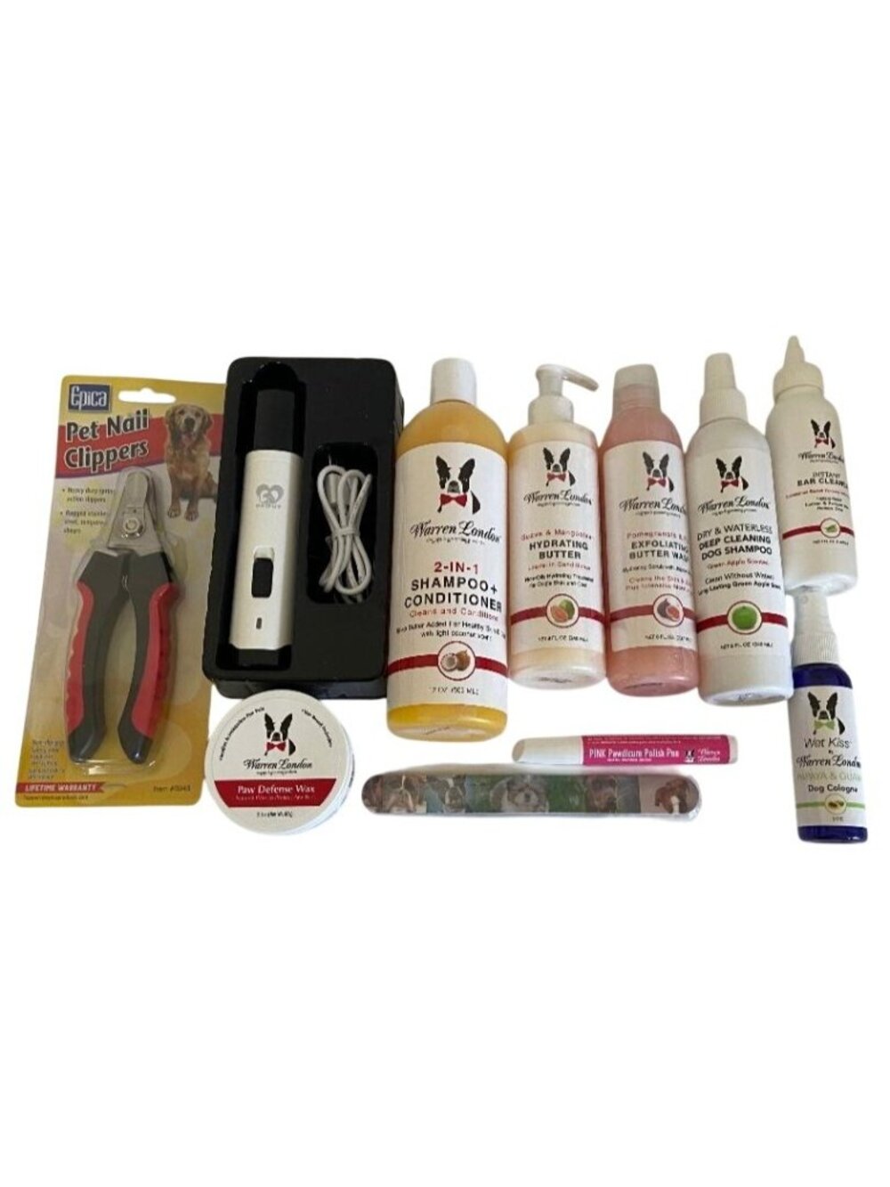 Warren London Dog Spa Grooming Products Set of 11 Pieces - NEW - NO BOX